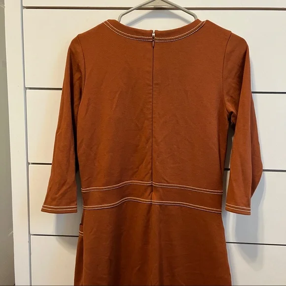 Spartina 499 Made In Peru Burnt Orange Dress - Picture 3 of 7
